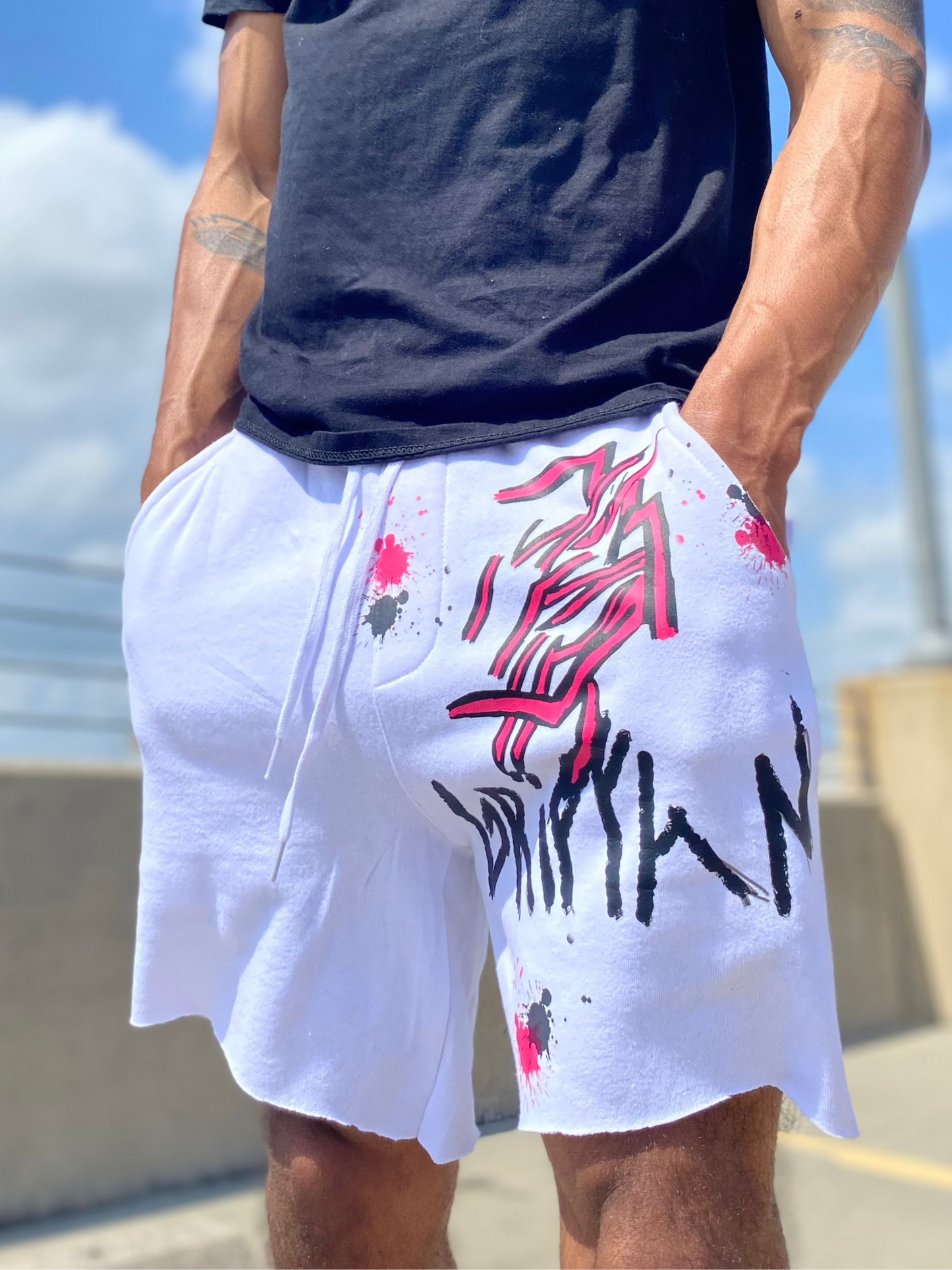 GREEK GRIFFAN SHORTS