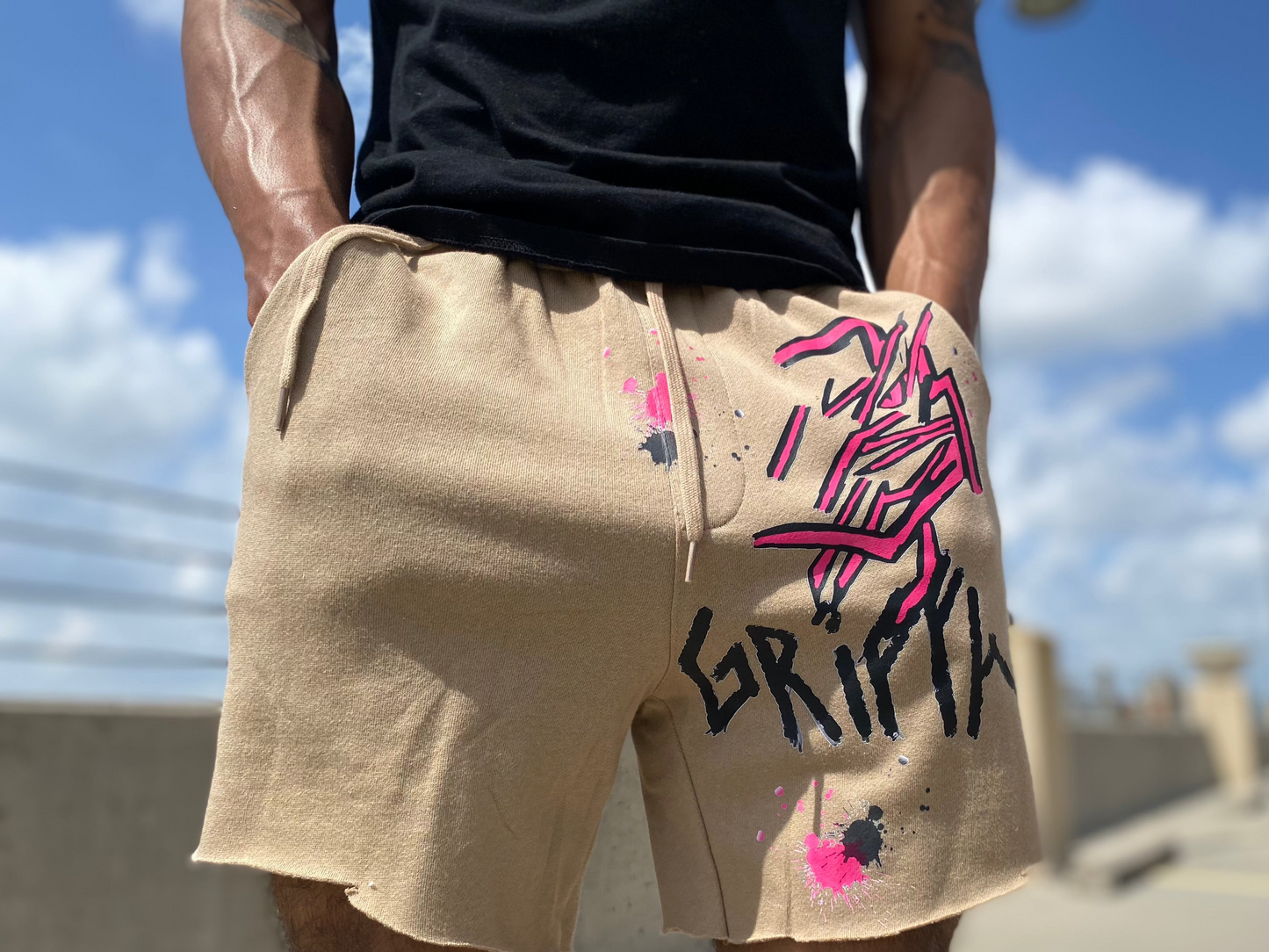 GREEK GRIFFAN SHORTS
